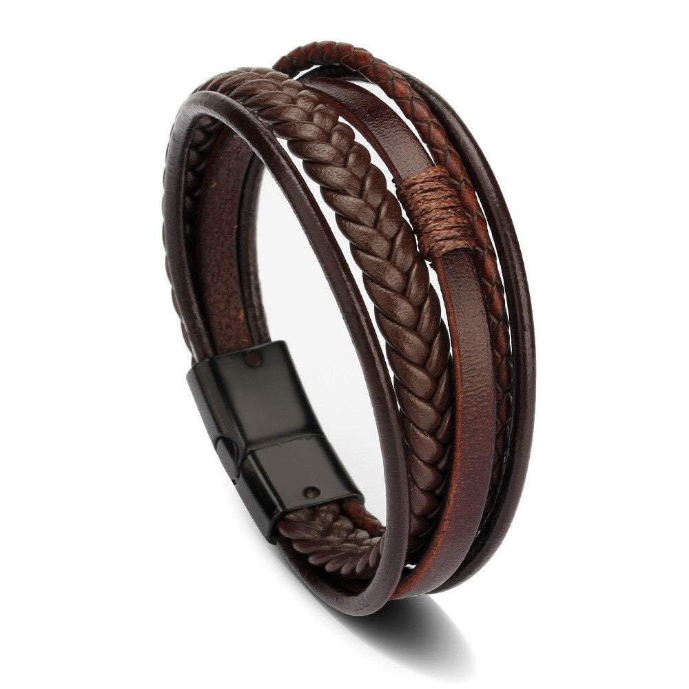 Wholesale Hand-woven leather bracelet
